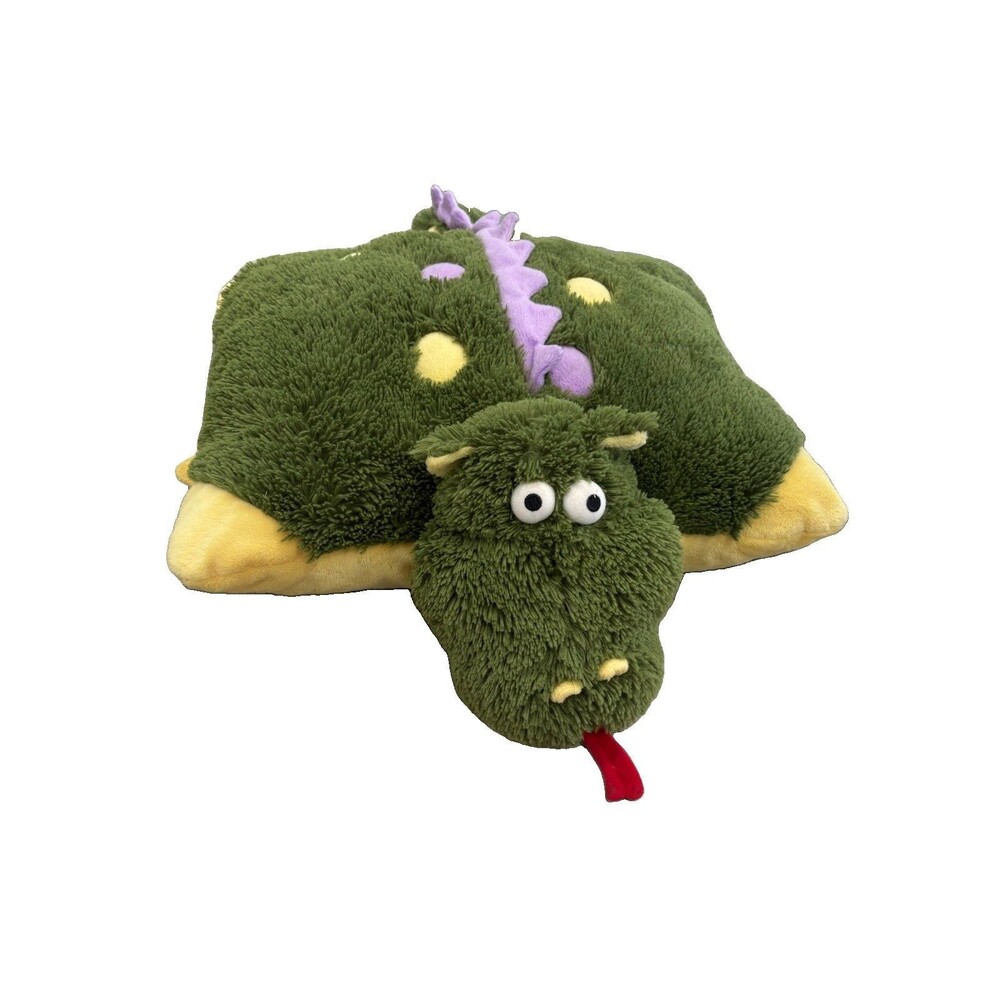Pillow Pets Green Dizzy Dragon Large Authentic Plush Stuffed Animal Pet My 2009